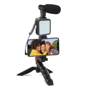 Video Making kit AY-49 vlogging camera with mic Tripod Kit