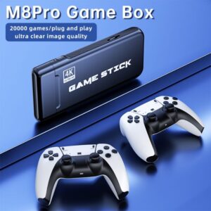 M8 Pro Wireless Retro Game Stick: 20,000+ Built-in Games with Dual 2.4G Controllers