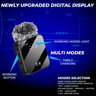 Professional k205 model wireless mic with muff superior noise original imah852wcpjmt8cd