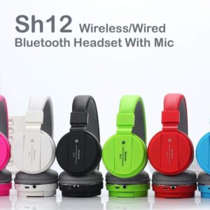 SH12 Wireless Bluetooth Headphone With Mic