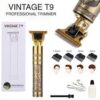 Trimmer Men Professional Cordless Hair Clipper Dragon Style, Rechargeable Trimmer For Beard, Hairs, Moustache & Face, Electric T Blade Zero Gapped Shaving Machine (Gold 1)