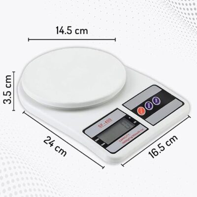 Digital Kitchen Scale & Food Weight Machine SF 400 Digital Kitchen Scale Precise 10kg Capacity for Healthy Cooking & Baking Includes 2 Batteries for Immediate Use