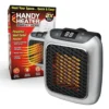 Electric Handy Heater Wall-Outlet 800 Watts with Temperature Control Remote Fan Room Heater