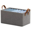 Foldable 66L Cloth Storage Bags | Pack oF 1 | Organizer Container | Foldable Metal Frame Basket with Clear Window, Carry Handles